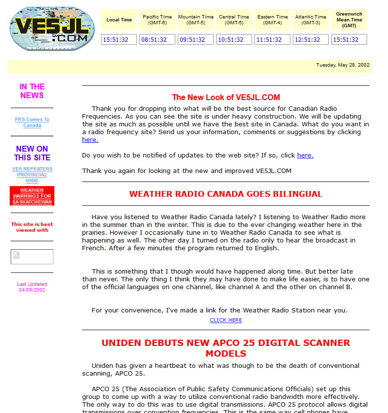 Old website